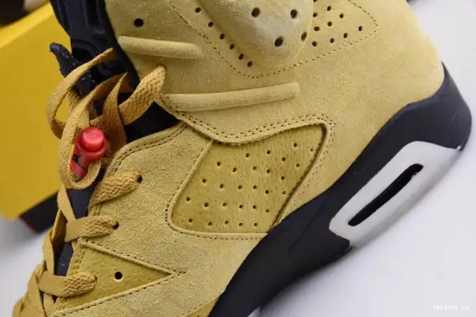 Reps TB YELLOW TRAVIS AIR SCOTT CN1084-300 X 6 JORDAN 0610